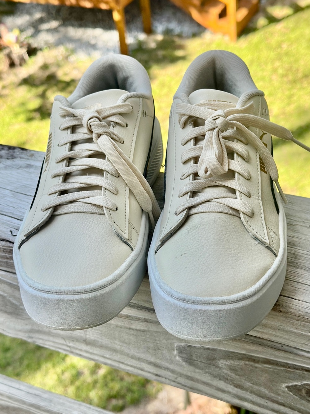 PUMA Slipstream Pop Platform Sneakers Women’s Size 9 Cream/Black